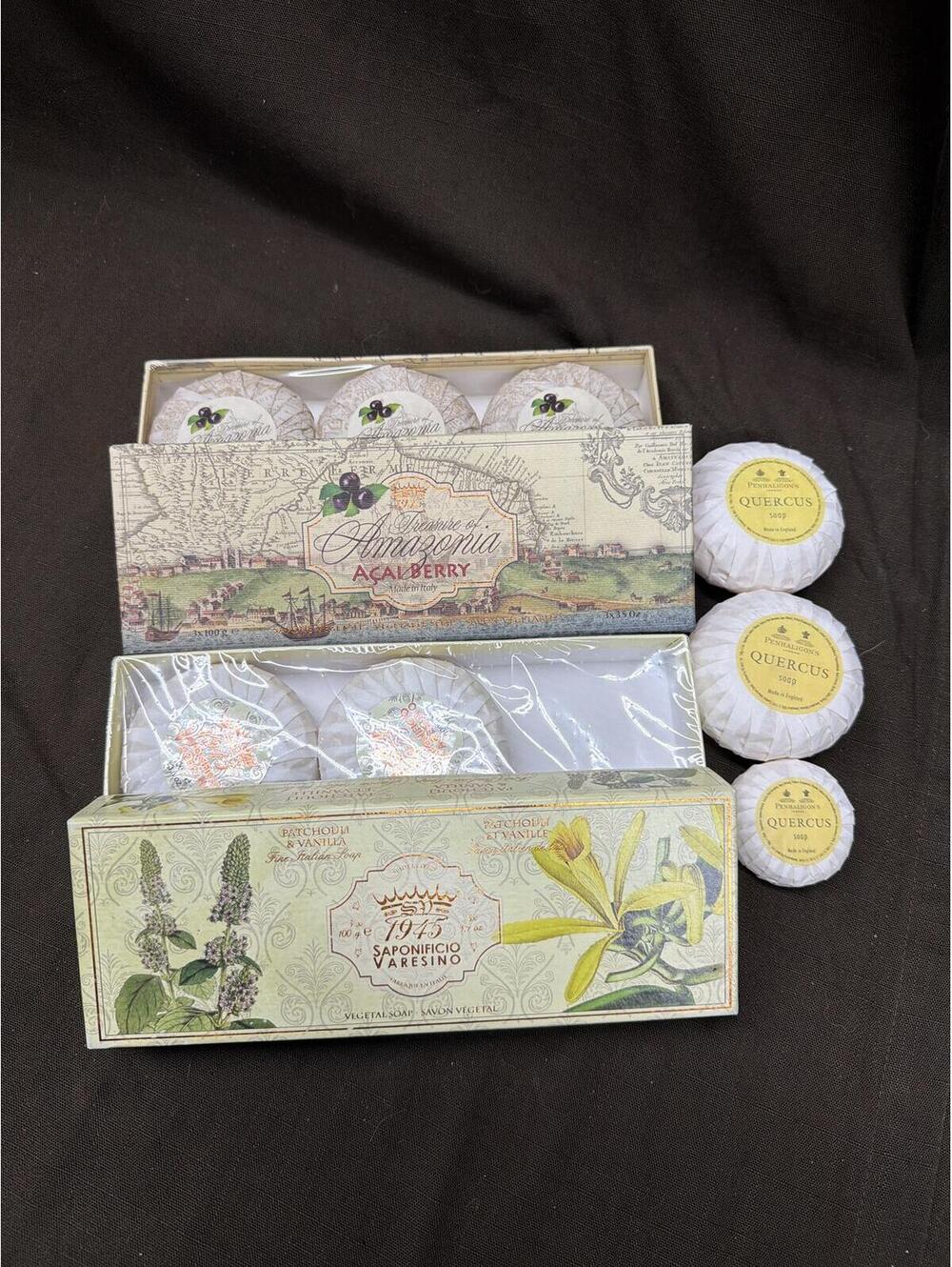 Saponificio Varesino 1915 Artisan Soaps Gift Set - Amazonia Acai Berry & Quercus